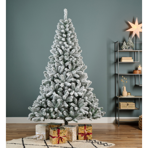 Albero di natale innevato Monarch pine snowy Kaemingk