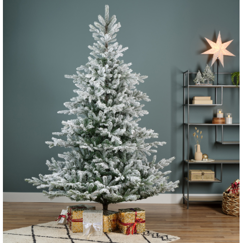 Albero di natale innevato Grandis fir snowy Kaemingk