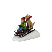 Lemax Villaggio di Natale Doggone Downhill Sledding Lemax Villaggio di Natale Doggone Downhill Sledding