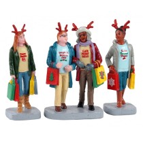 Lemax Villaggio di Natale Girls Christmas shopping Trip 3 pezzi Lemax Villaggio di Natale Girls Christmas shopping Trip 3 pezzi