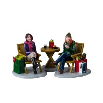 Lemax Villaggio di Natale Christmas shopping break 3 pezzi Lemax Villaggio di Natale Christmas shopping break 3 pezzi