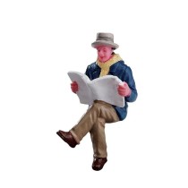 Lemax villaggio di Natale Reading Morning Papers Lemax villaggio di Natale Reading Morning Papers
