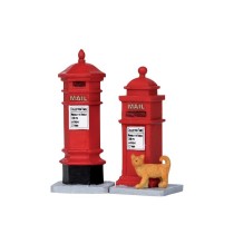 Lemax Villaggio di Natale Victorian Mailboxes 2 pezzi Lemax Villaggio di Natale Victorian Mailboxes 2 pezzi