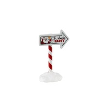Lemax Villaggio di Natale Christmas Party Sign Lemax Villaggio di Natale Christmas Party Sign