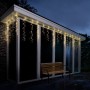 Luci di Natale Kaemingk Tenda 256 LED Luce Naturale e Bianco Caldo