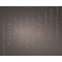 Luci di Natale Kaemingk Tenda 256 LED Cavo Nero Luce Naturale e Bianco Caldo