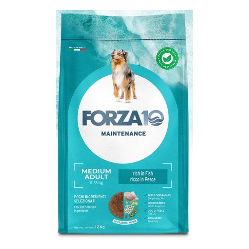 Crocchette per cani Forza 10 medium mantenimento pesce 15 Kg