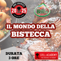 15 Novembre 2025  ore 14,30 - IL MONDO DELLA BISTECCA - corso di barbecue 15 Novembre 2025  ore 14,30 - IL MONDO DELLA BISTECCA - corso di barbecue