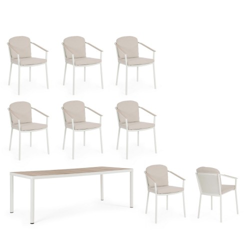 Set Tavolo + 8 Sedie Ulises Vapor Bizzotto