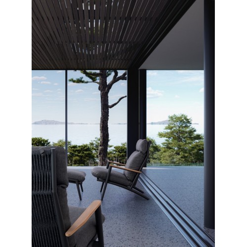 Poltrona Lounge Con Poggiapiedi Ibisco Bizzotto