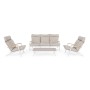 Set Salotto Ibisco Bianco Bizzotto