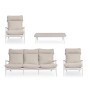Set Salotto Ibisco Bianco Bizzotto