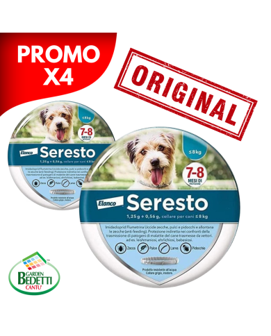 Bayer Seresto collare antiparassitario per cani fino 8 kg