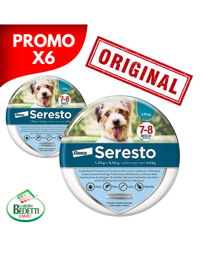 Bayer Seresto collare antiparassitario per cani fino 8 kg