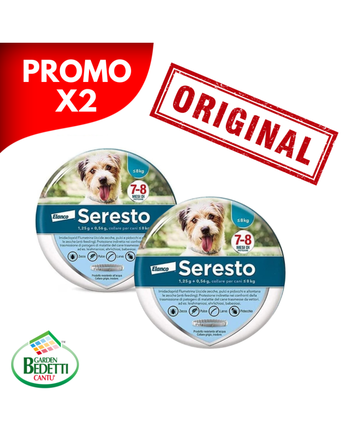 Bayer Seresto collare antiparassitario per cani fino 8 kg