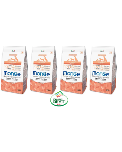 Crocchette per cani Monge adult salmone e riso 12 kg Crocchette per cani Monge adult salmone e riso 12 kg