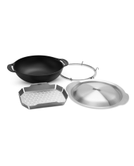 Weber Crafted Wok con cestello per cottura a vapore