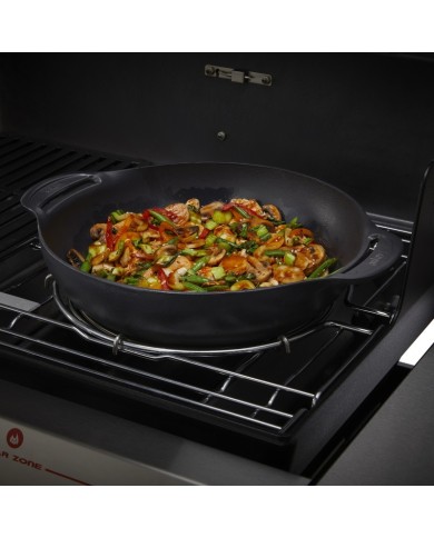 Weber Crafted Wok con cestello per cottura a vapore
