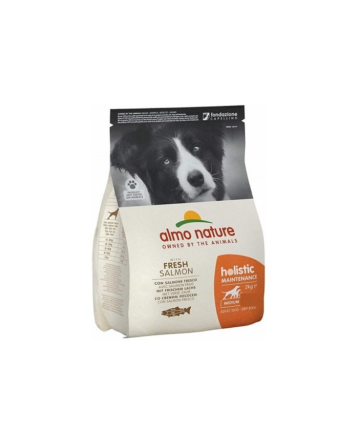 Crocchette per cani Almo Nature Holistic adult medium salmone e riso