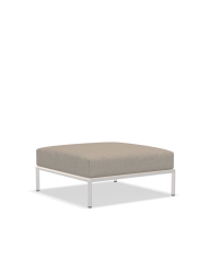 Pouf Linea Level 2 Ottoman Houe con struttura Bianca