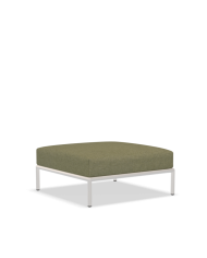 Pouf Linea Level 2 Ottoman Houe con struttura Bianca