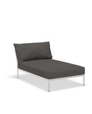 Chaise Lounge Linea 2 Houe con Struttura bianca