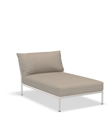 Chaise Lounge Linea 2 Houe con Struttura bianca Chaise Lounge Linea 2 Houe con Struttura bianca