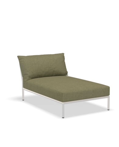 Chaise Lounge Linea 2 Houe con Struttura bianca Chaise Lounge Linea 2 Houe con Struttura bianca