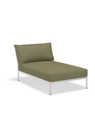 Chaise Lounge Linea 2 Houe con Struttura bianca