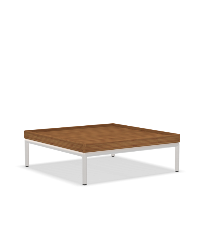 Coffe Table Bamboo Houe con struttura Bianca