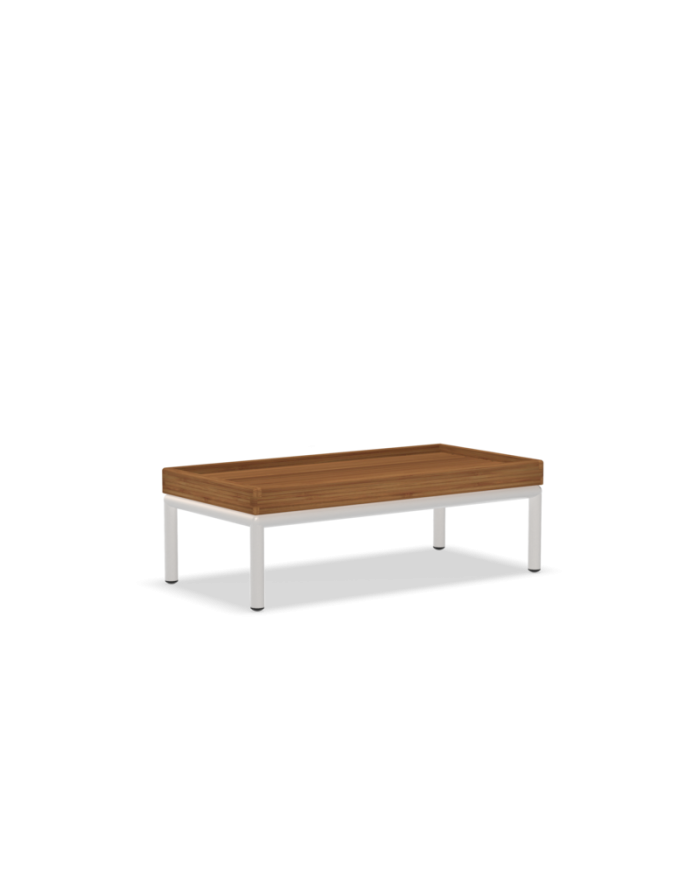 Tavolino basso linea Level Houe con struttura Bianca