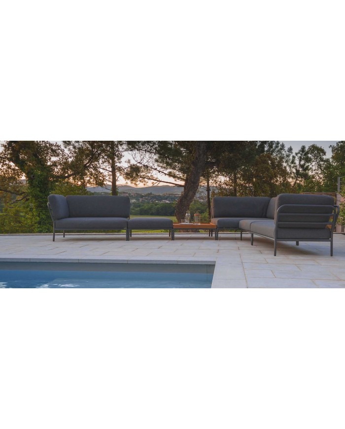 Tavolo da Caffe Linea Level  Houe con struttura Antracite