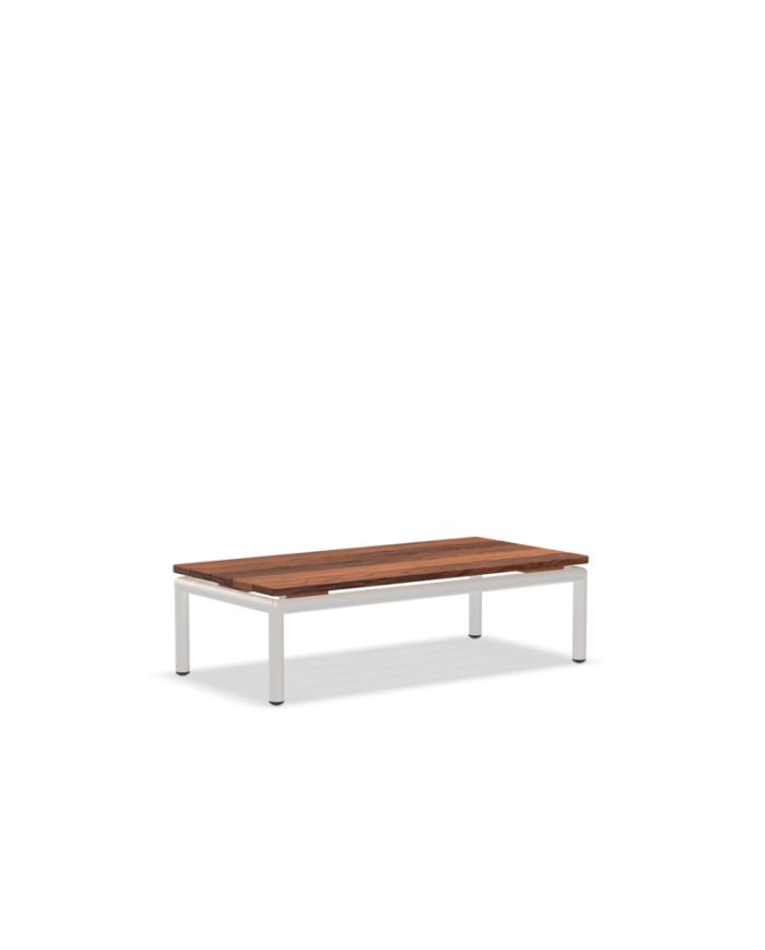 Tavolino da esterno Linea Level 2 Houe con struttura Bianca