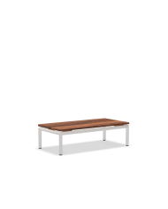 Tavolino da esterno Linea Level 2 Houe con struttura Bianca