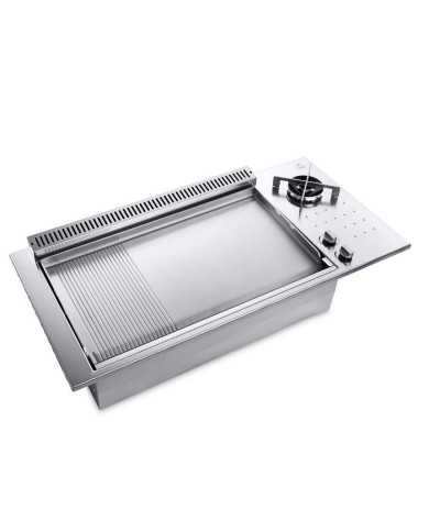 Piastra Barbecue a gas Planet B.IN 80 Combi LR  da Incasso Piastra Barbecue a gas Planet B.IN 80 Combi LR  da Incasso