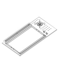 Piastra Barbecue a gas Planet B.IN 80 Combi LR  da Incasso