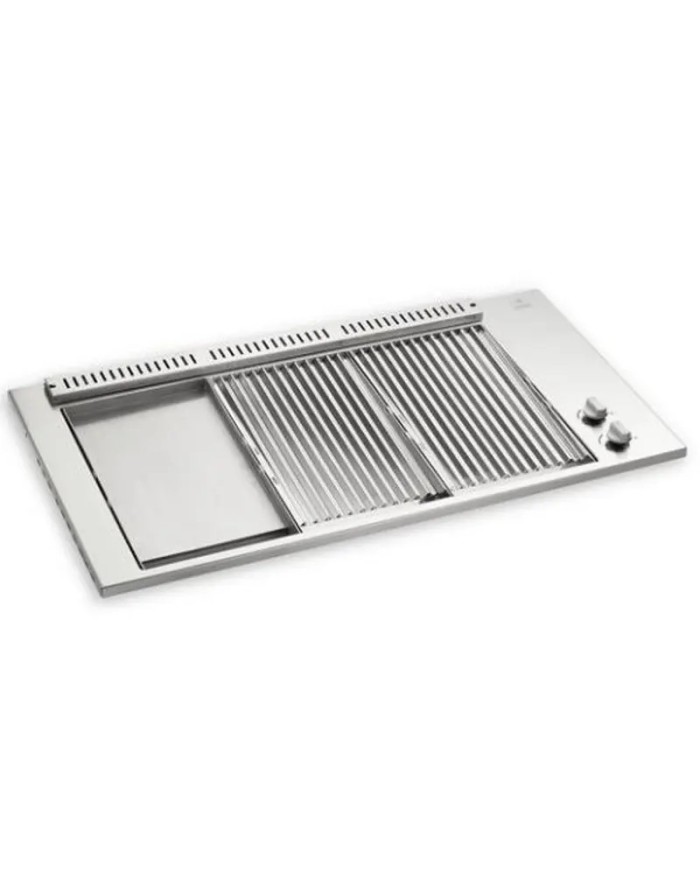 Piastra Barbecue a gas Planet Incasso 80 Grill L/RR da incasso