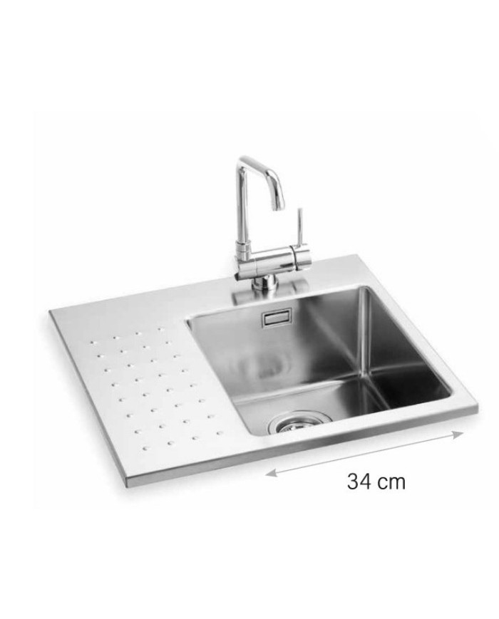Lavello da incasso per cucine da esterno Planet B.IN-LAV-5956