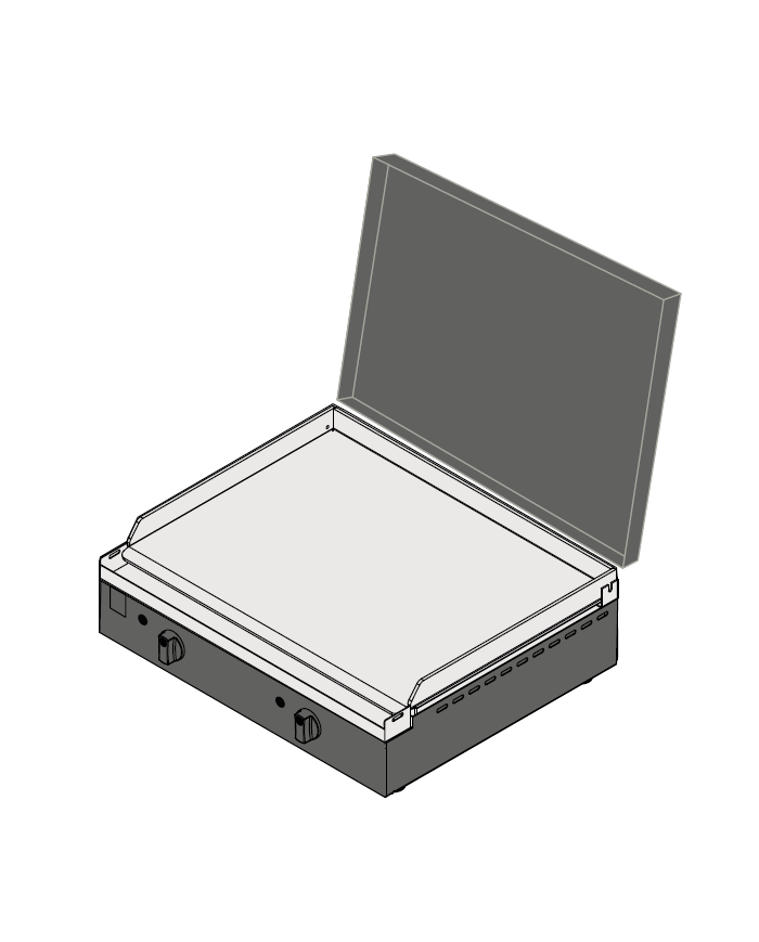 Piastra Barbecue Planet Rock 55 .L