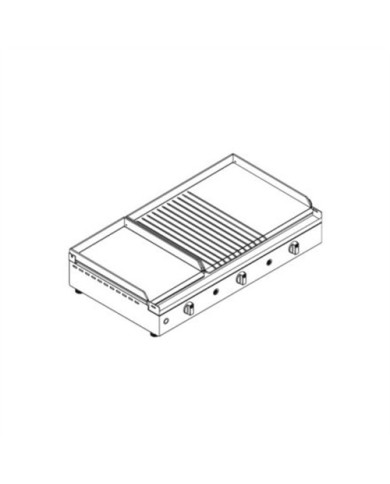 Piastra Barbecue  a gas PLanet Chef 80 Mix.LR Piastra Barbecue  a gas PLanet Chef 80 Mix.LR