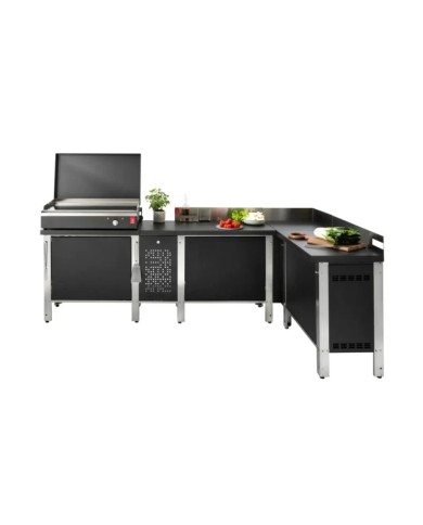 Piastra Barbecue Elettrica Rock 80.El da appoggio Piastra Barbecue Elettrica Rock 80.El da appoggio