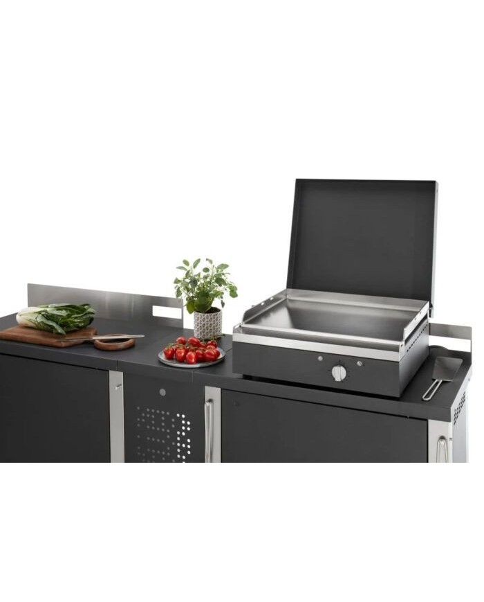 Piastra Barbecue Elettrica Rock 55.El da appoggio