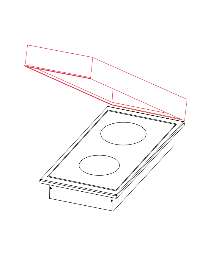 Piano induzione per esterno a incasso Planet B.IN-INDU