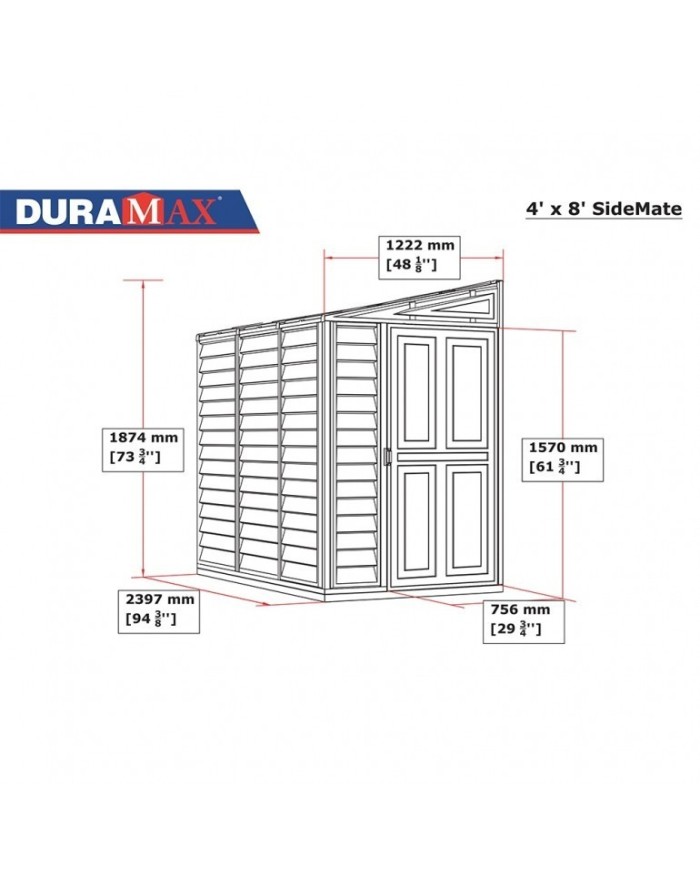 Casetta Da Giardino in PVC Duramax Classic Ezooza