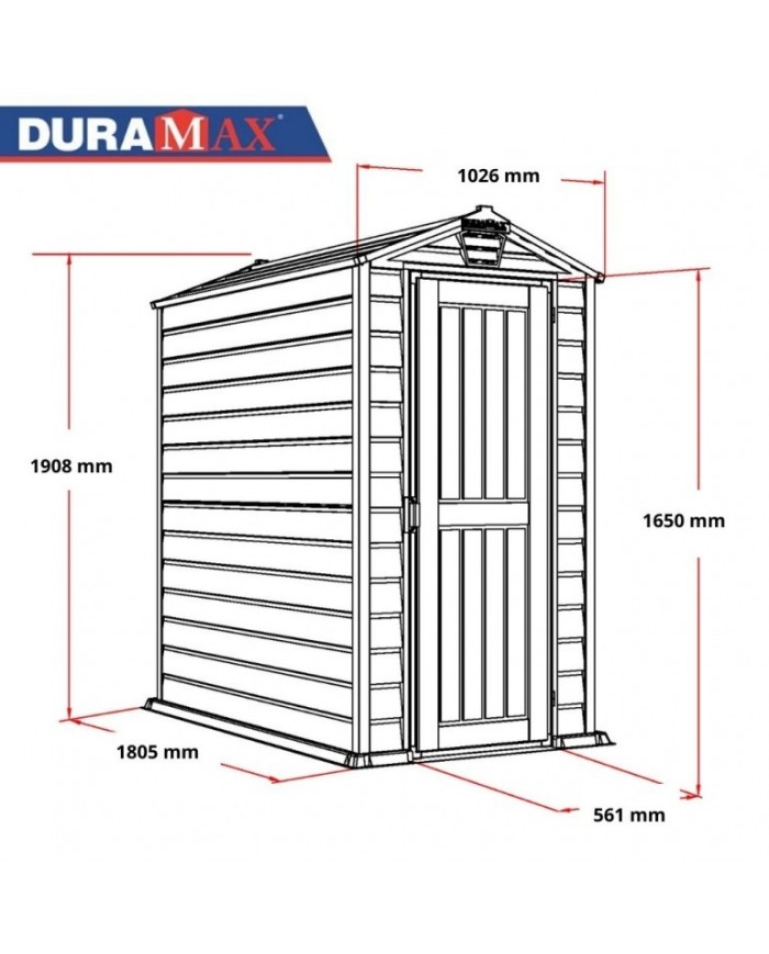 Casetta Da Giardino in PVC EverMore Duramax PLus Ezooza