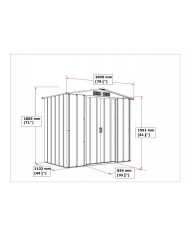 Casetta Da Giardino in Metallo Duramax Ezooza