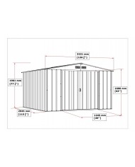 Casetta da Giardino in Metallo Duramax Ezooza