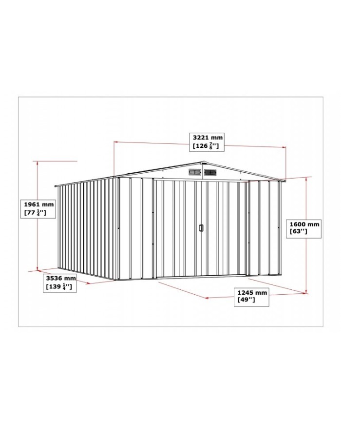 Casetta da Giardino in Metallo Duramax Ezooza