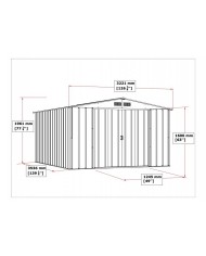 Casetta da Giardino in Metallo Duramax Ezooza