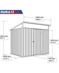 Casetta da Giardino in Metallo Palladium Duramax Ezooza
